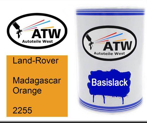 Land-Rover, Madagascar Orange, 2255: 500ml Lackdose, von ATW Autoteile West.